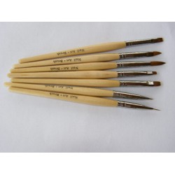 Set pensule profesionale din par natural 14 Set pensule profesionale din par natural 14